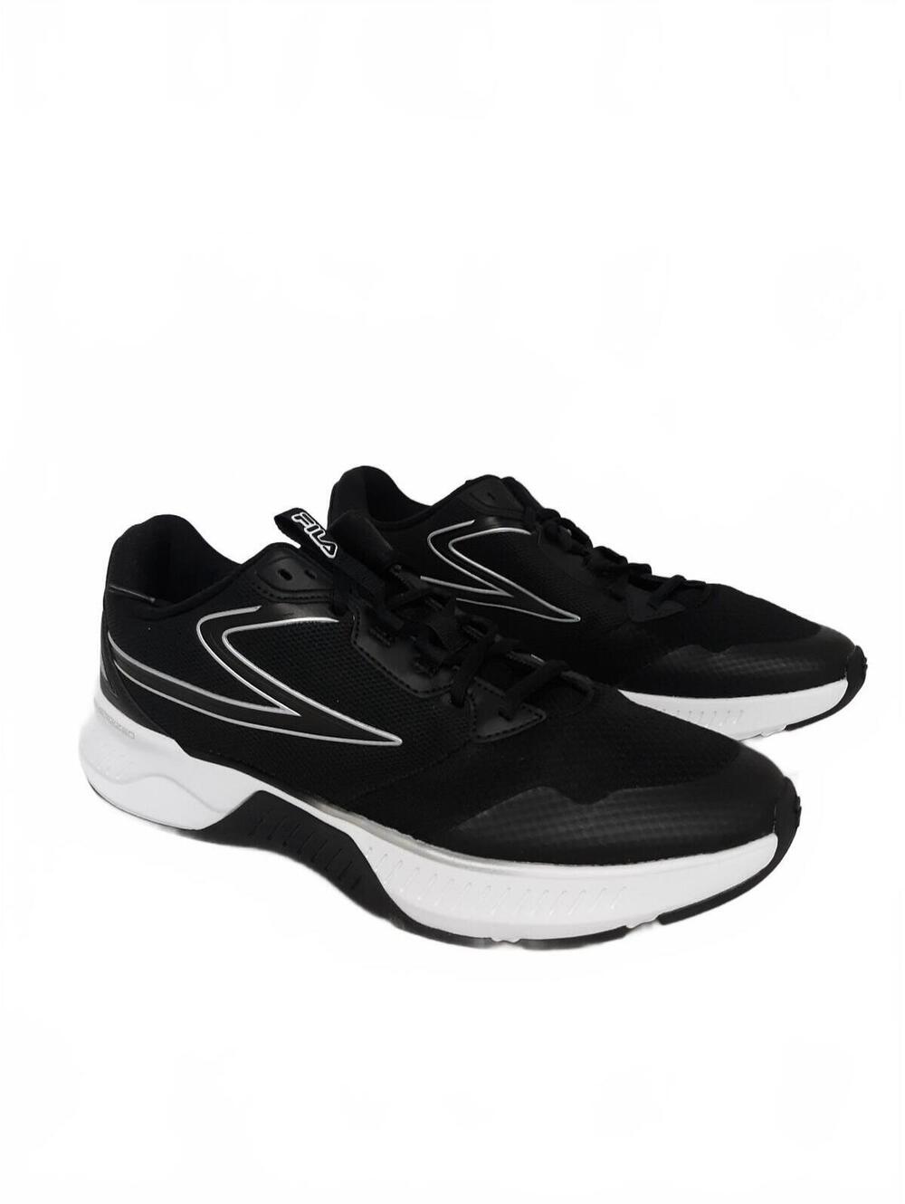 Fila Memory Men's Running Shoes Size 12 M Black Silver Athletic Sneaker